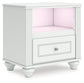 Maylilly  Upholstered Panel Storage Bed, Dresser, Mirror And Nightstand Signature Design by Ashley®