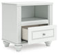 Maylilly  Upholstered Panel Storage Bed, Dresser, Mirror And Nightstand Signature Design by Ashley®