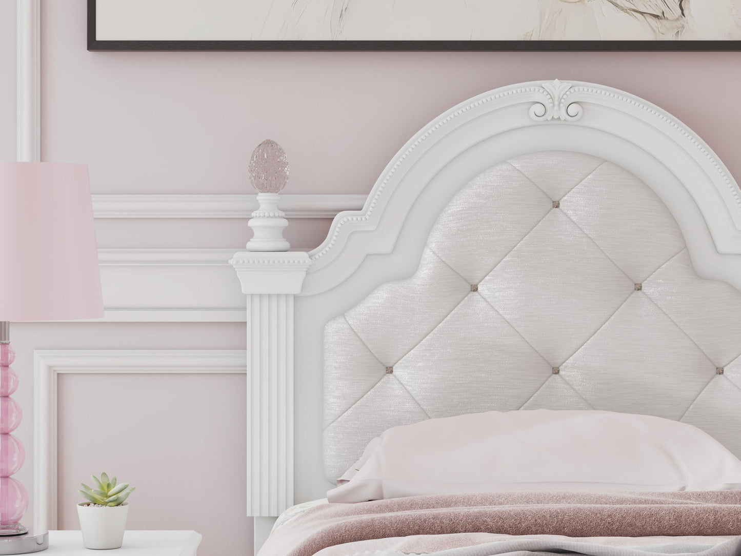 Maylilly  Upholstered Panel Storage Bed, Dresser, Mirror And Nightstand Signature Design by Ashley®