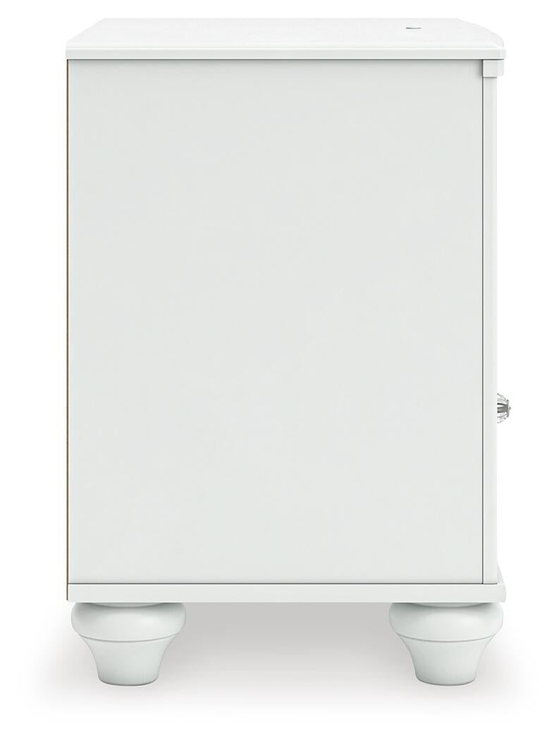 Maylilly  Upholstered Panel Storage Bed, Dresser, Mirror And Nightstand Signature Design by Ashley®