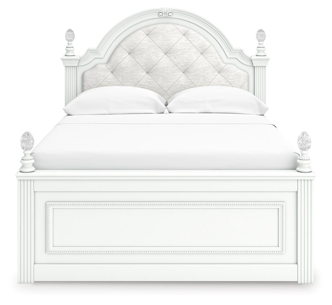 Maylilly  Upholstered Panel Bed, Dresser, Mirror And Nightstand Signature Design by Ashley®