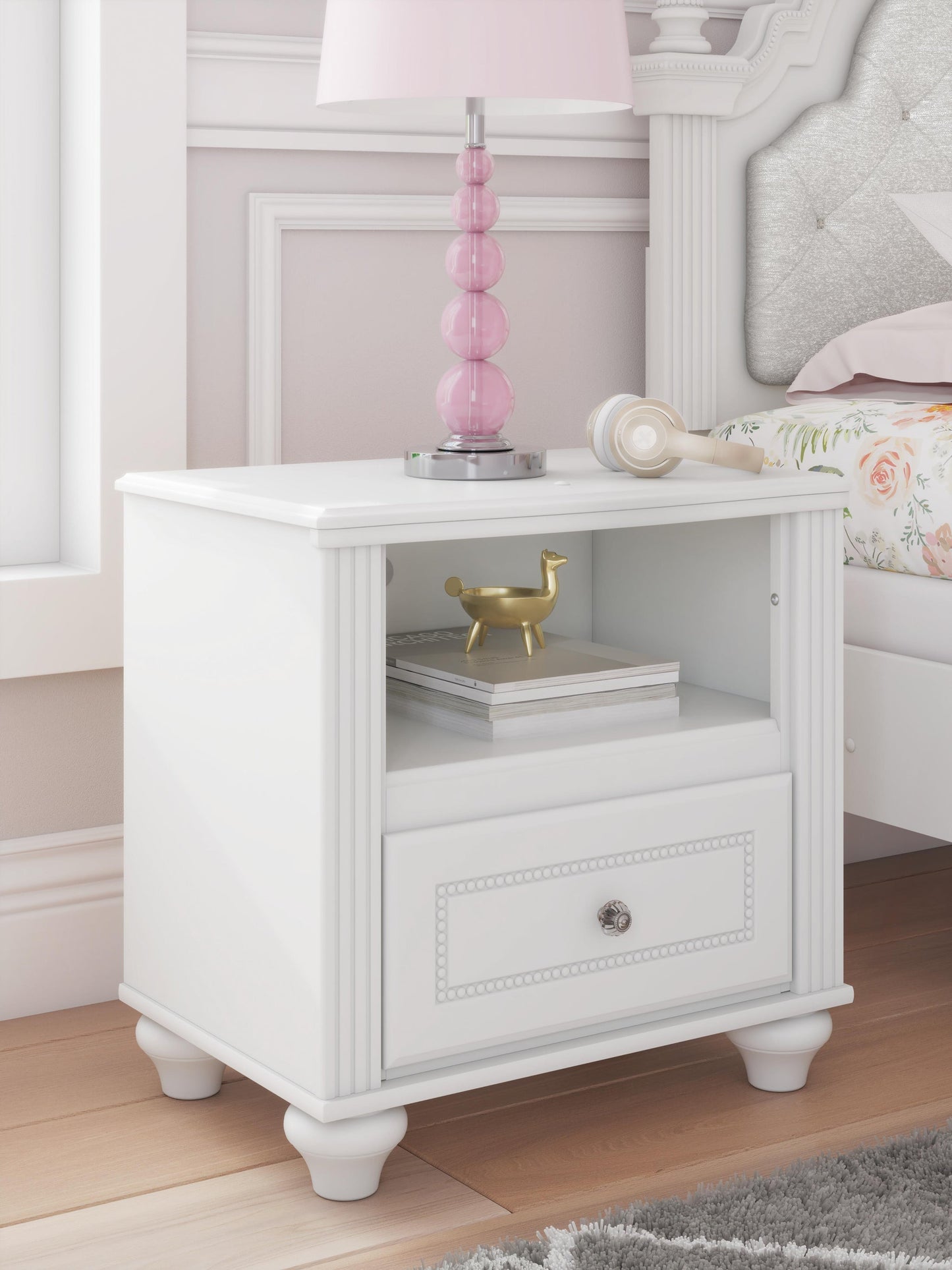 Maylilly  Upholstered Panel Bed, Dresser, Mirror And Nightstand Signature Design by Ashley®