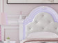 Maylilly  Upholstered Panel Bed, Dresser, Mirror And Nightstand Signature Design by Ashley®