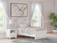 Maylilly  Upholstered Panel Bed, Dresser, Mirror And Nightstand Signature Design by Ashley®