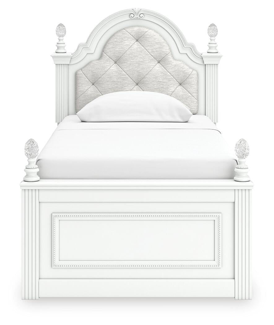 Maylilly  Upholstered Panel Bed, Dresser And Mirror Signature Design by Ashley®