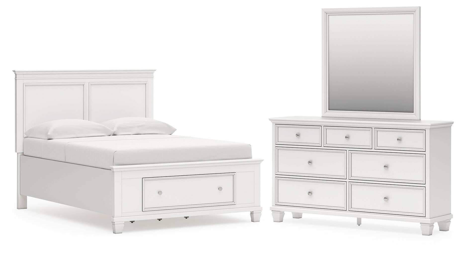 Fortman  Panel Storage Bed, Dresser And Mirror Signature Design by Ashley®