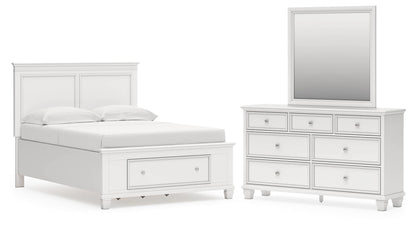 Fortman  Panel Storage Bed, Dresser And Mirror Signature Design by Ashley®