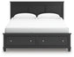 Lanolee  Panel Storage Bed, Dresser, Mirror And Nightstand