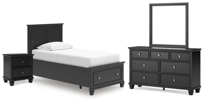 Lanolee  Panel Storage Bed, Dresser, Mirror And Nightstand Signature Design by Ashley®