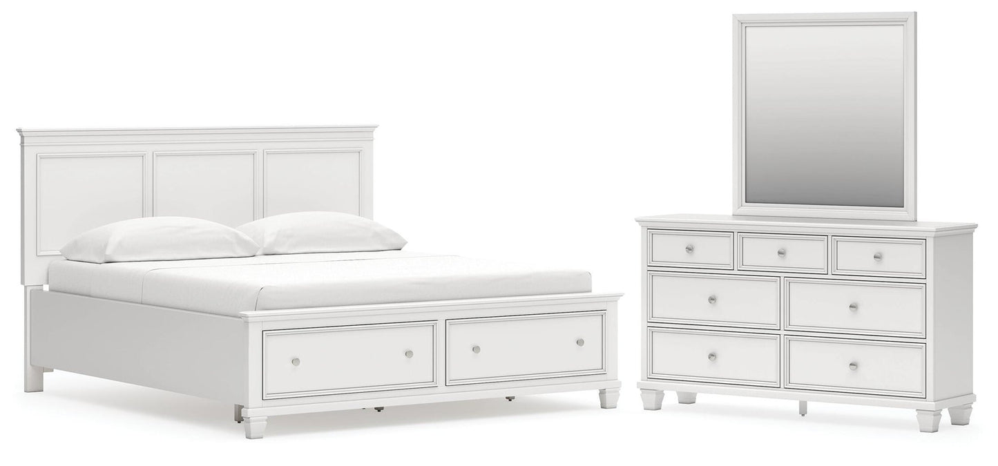 Fortman California  Panel Storage Bed, Dresser And Mirror Signature Design by Ashley®