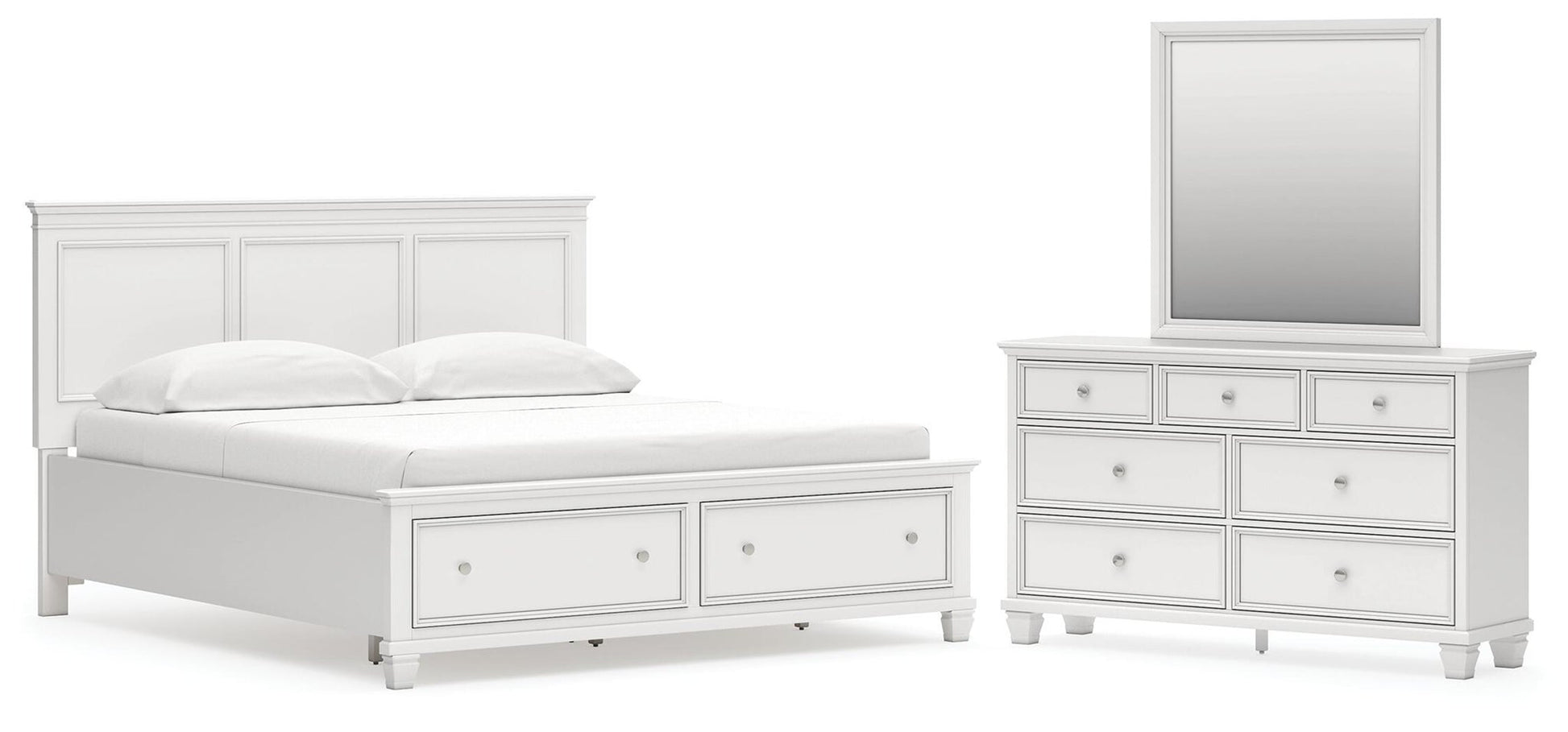 Fortman California  Panel Storage Bed, Dresser And Mirror Signature Design by Ashley®