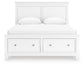 Fortman  Panel Storage Bed With Mirrored Dresser And Nightstand Signature Design by Ashley®