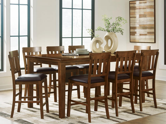 Ralene Counter Height Dining Table and 8 Barstools Signature Design by Ashley®