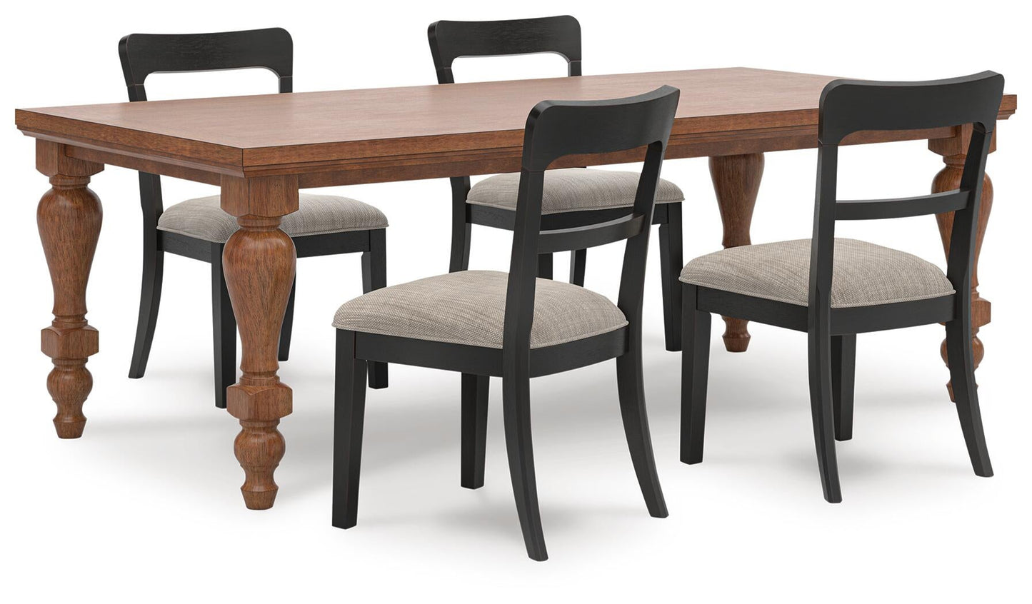 Chadworth Dining Table and 4 Chairs Signature Design by Ashley®