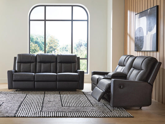 Mackmenville Reclining Sofa and Reclining Loveseat with Console Benchcraft®