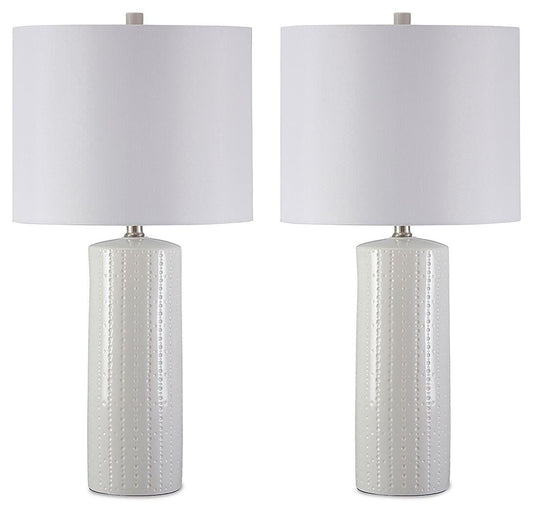 Steuben Ceramic Table Lamp (2/CN) Signature Design by Ashley®