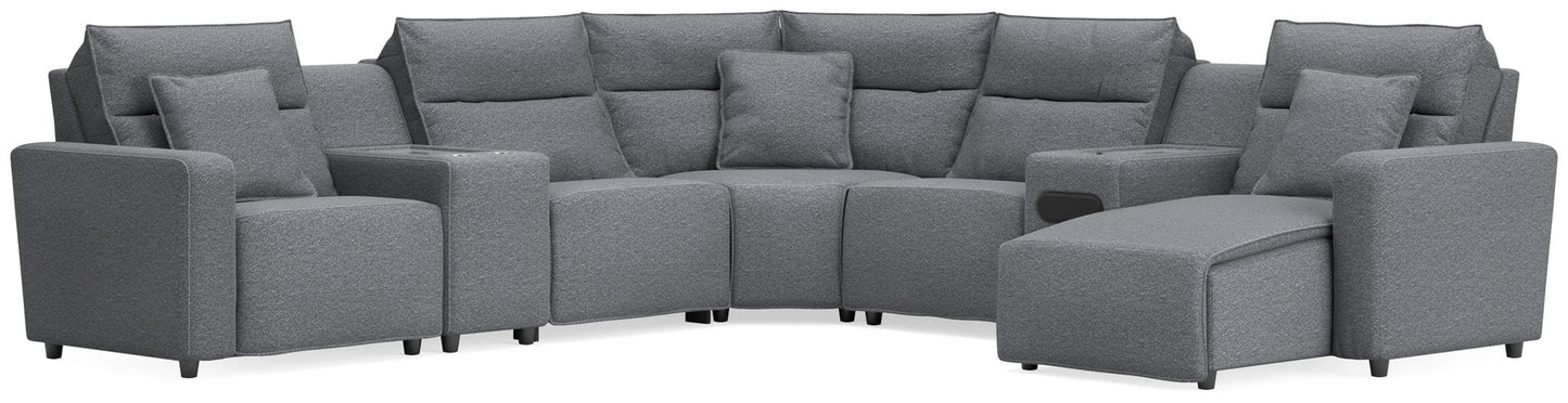 Modmax II 7-Piece Power Reclining Sectional with Chaise and Audio System Signature Design by Ashley®