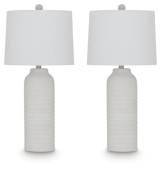 Vauville Poly Table Lamp (2/CN) Signature Design by Ashley®