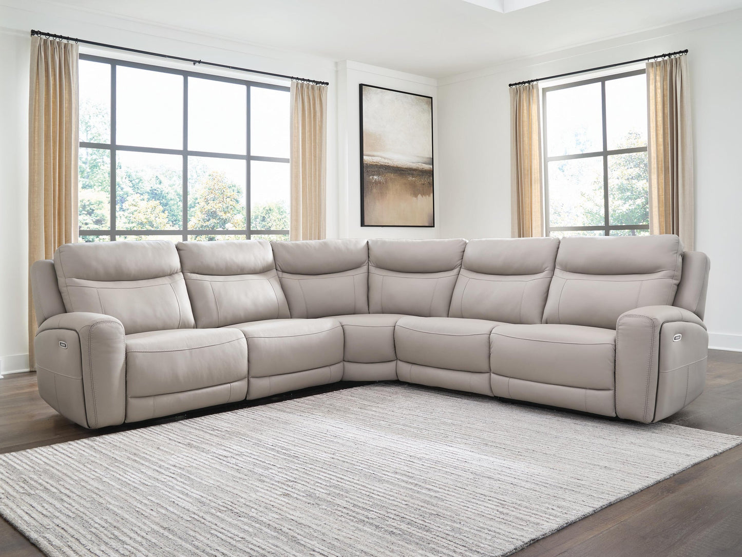 Gravier 5-Piece Power Reclining Sectional Benchcraft®