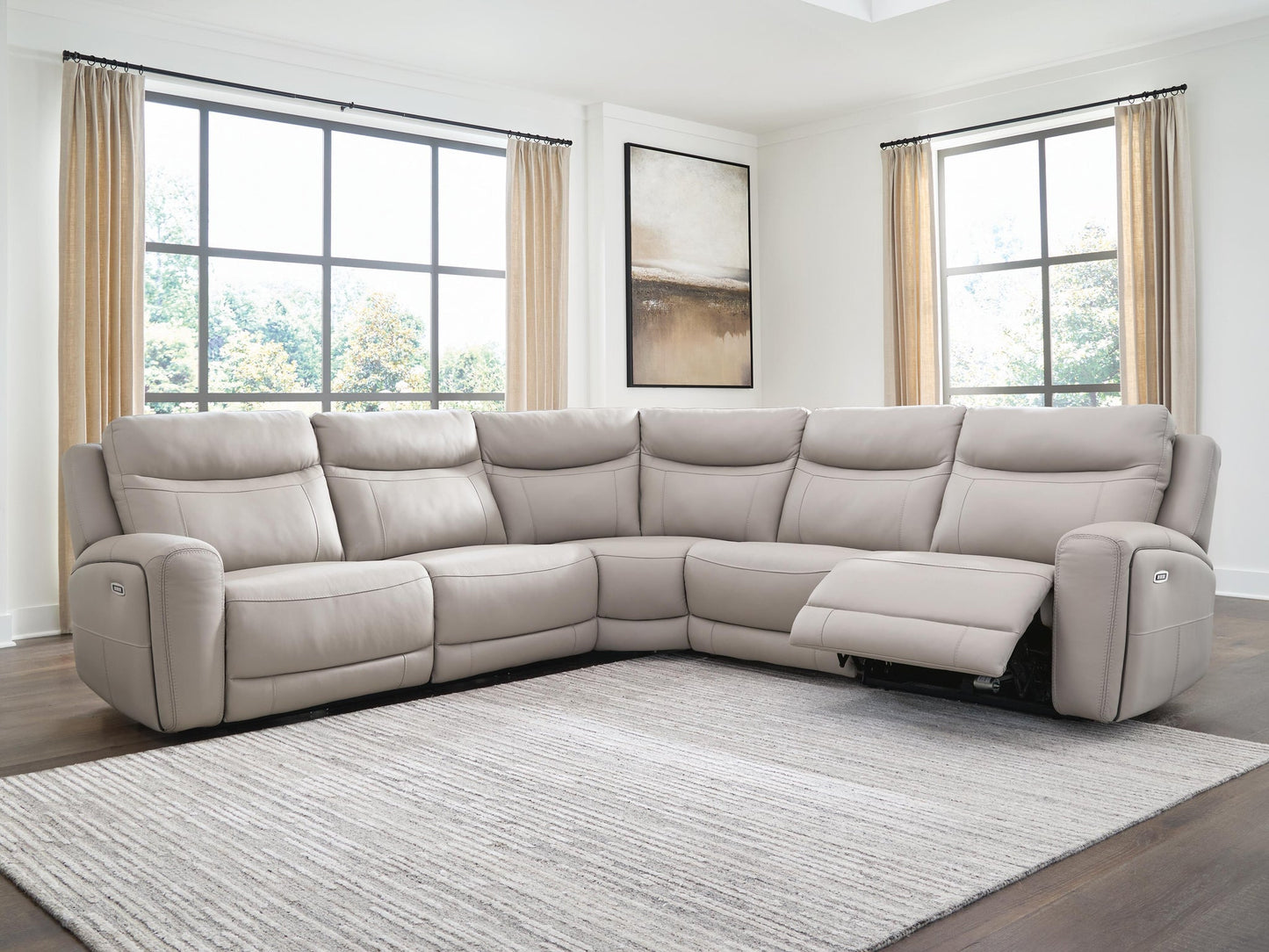 Gravier 5-Piece Power Reclining Sectional Benchcraft®