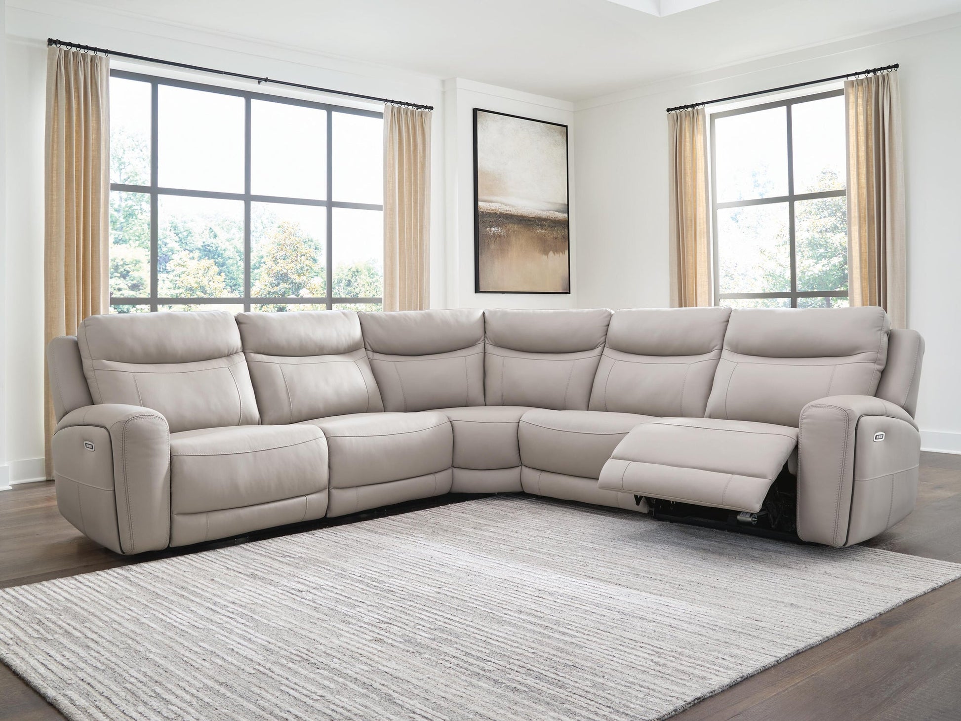 Gravier 5-Piece Power Reclining Sectional Benchcraft®
