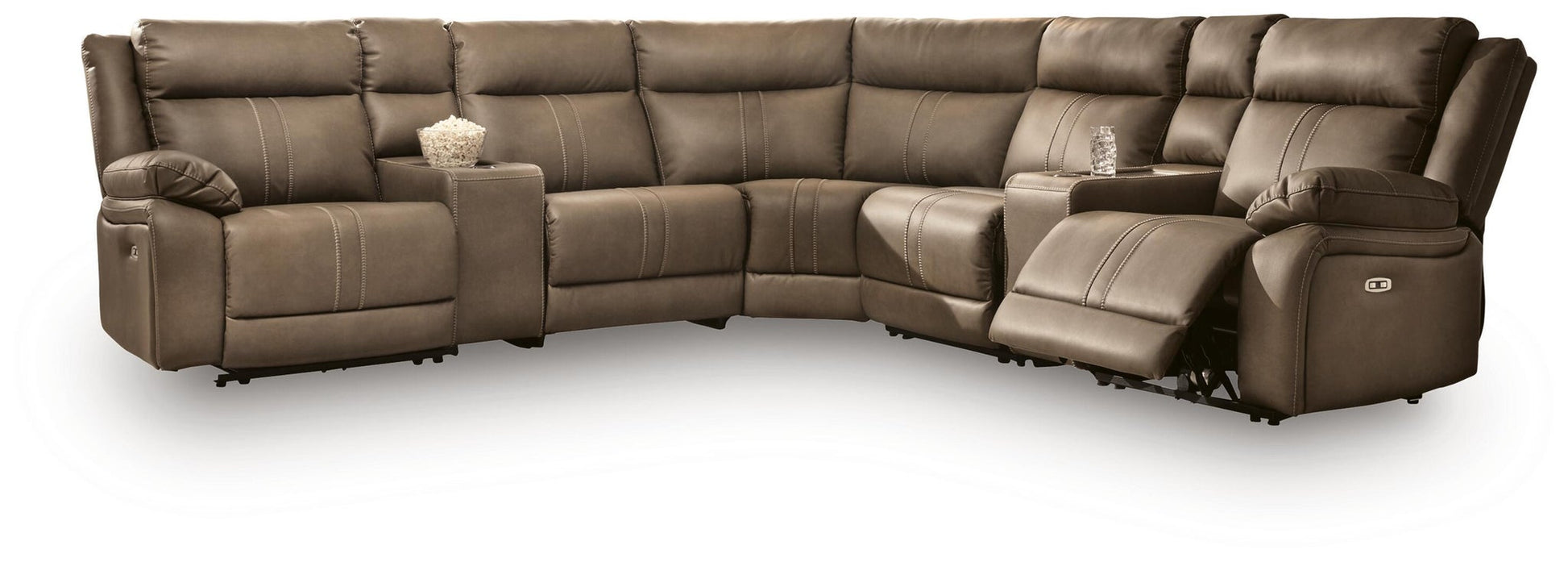 Max-Momentum 7-Piece Power Reclining Sectional with Audio Consoles Signature Design by Ashley®