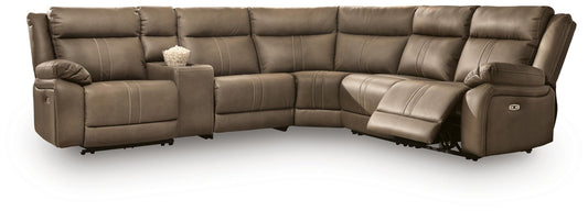 Max-Momentum 6-Piece Power Reclining Sectional with Audio Console Signature Design by Ashley®