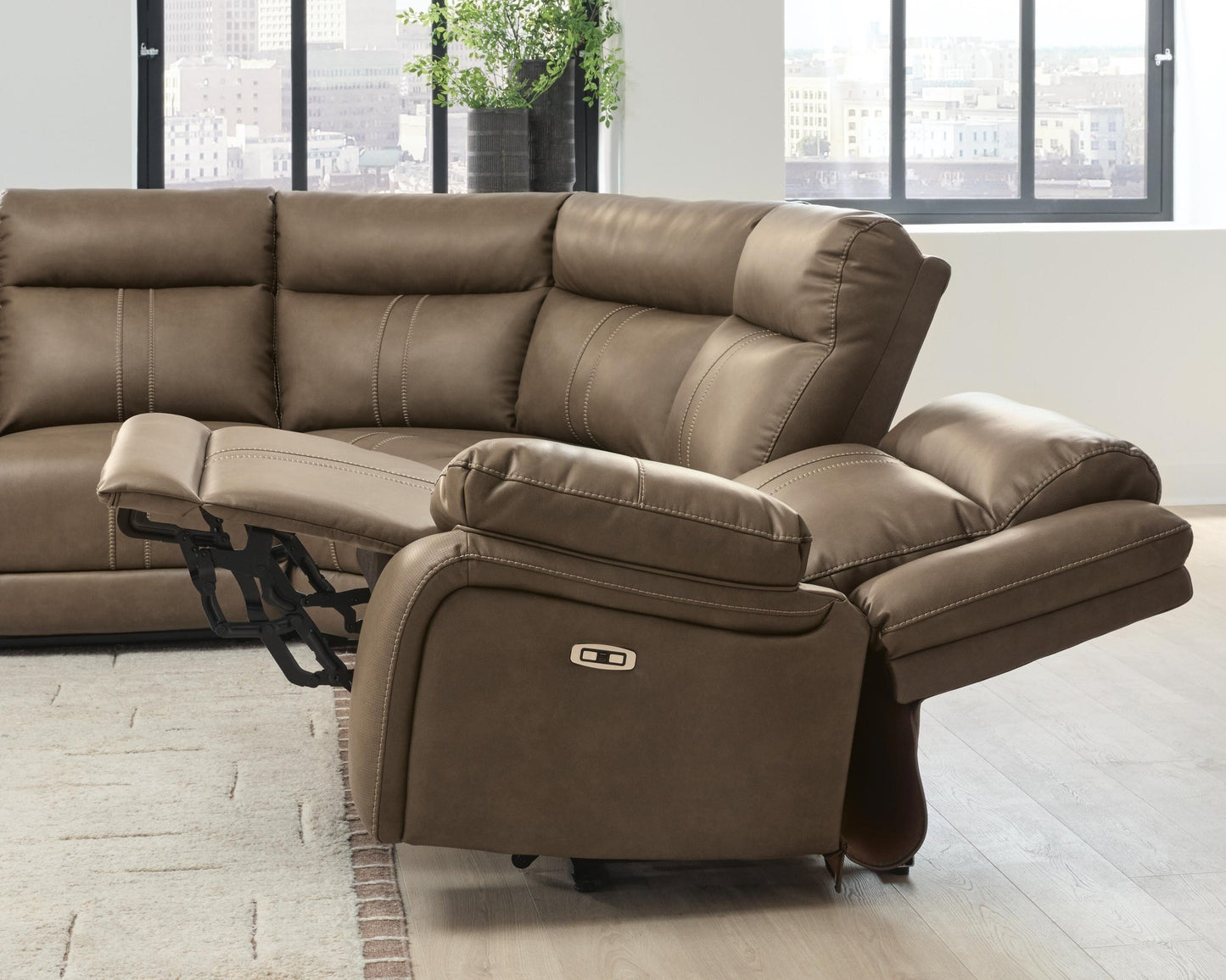 Max-Momentum 7-Piece Power Reclining Sectional with Audio Consoles Signature Design by Ashley®