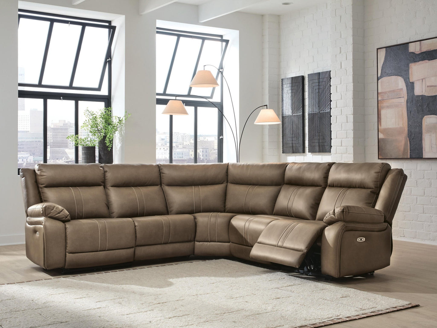 Max-Momentum 5-Piece Power Reclining Sectional Signature Design by Ashley®