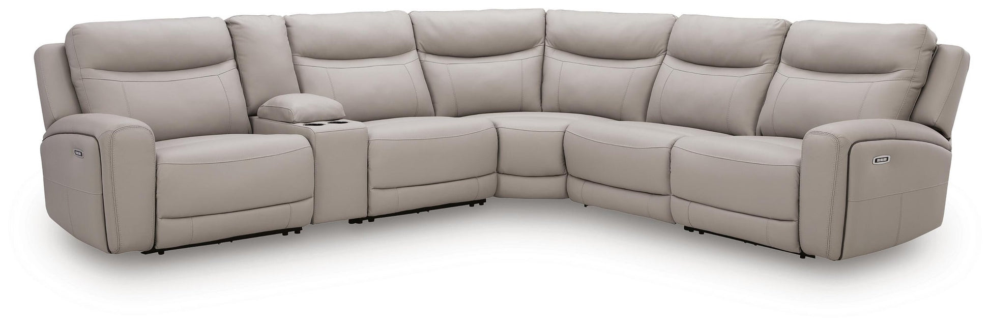 Gravier 6-Piece Power Reclining Sectional with Storage Console Benchcraft®