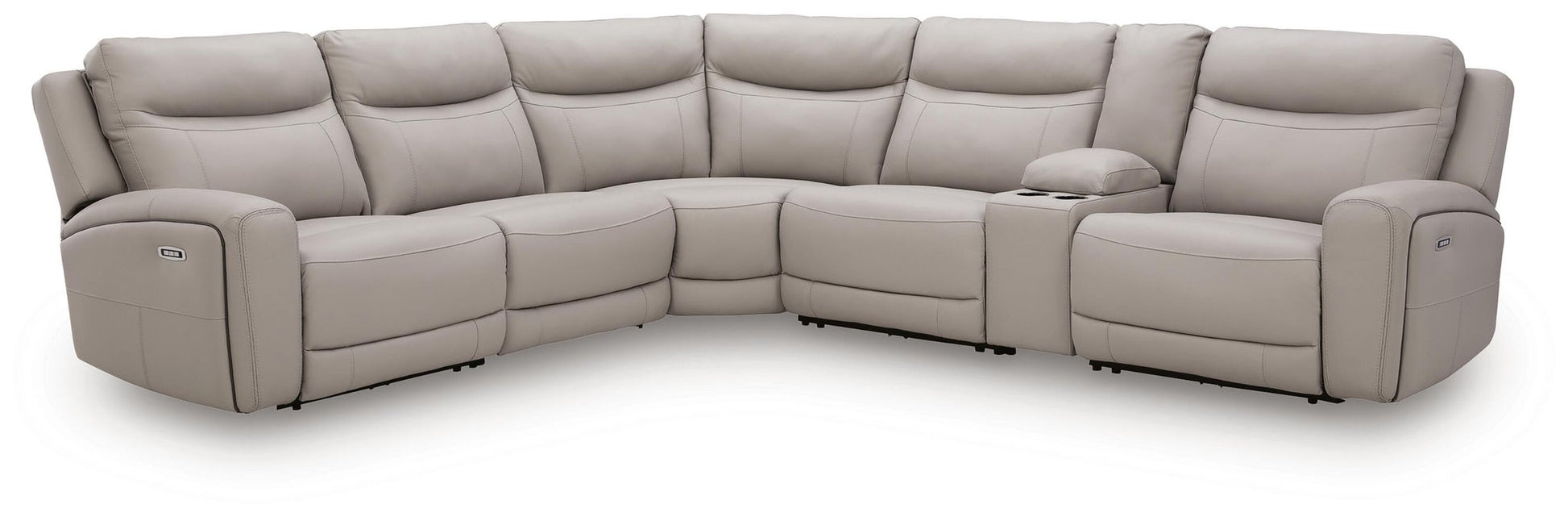 Gravier 6-Piece Power Reclining Sectional with Storage Console Benchcraft®