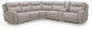 Gravier 6-Piece Power Reclining Sectional with Storage Console Benchcraft®
