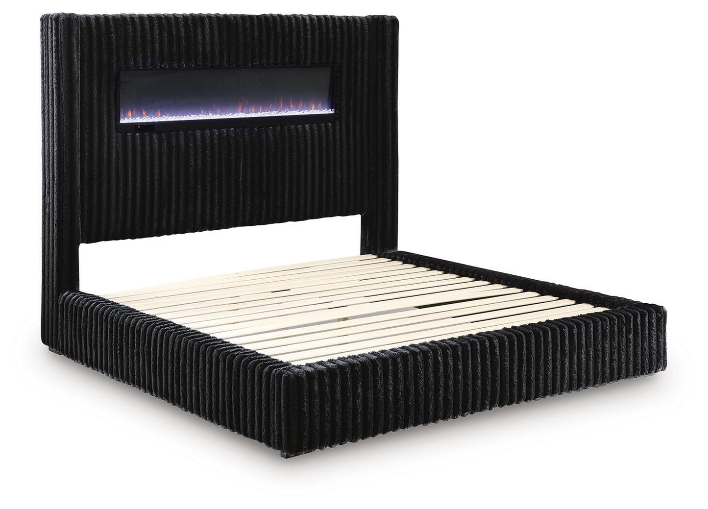 Tayleena  Upholstered Bed With Fireplace And Wireless Audio Signature Design by Ashley®