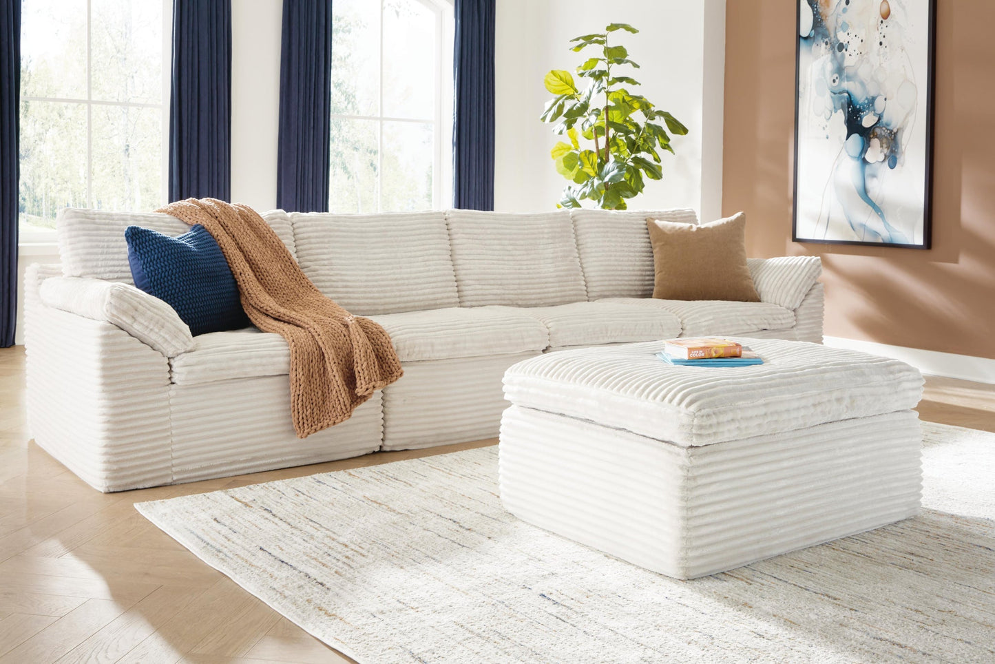 Fannin 4-Piece Sectional with Ottoman Signature Design by Ashley®