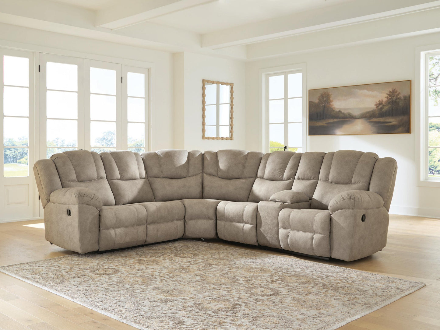 Pearce-Pike 3-Piece Reclining Sectional with Console Signature Design by Ashley®