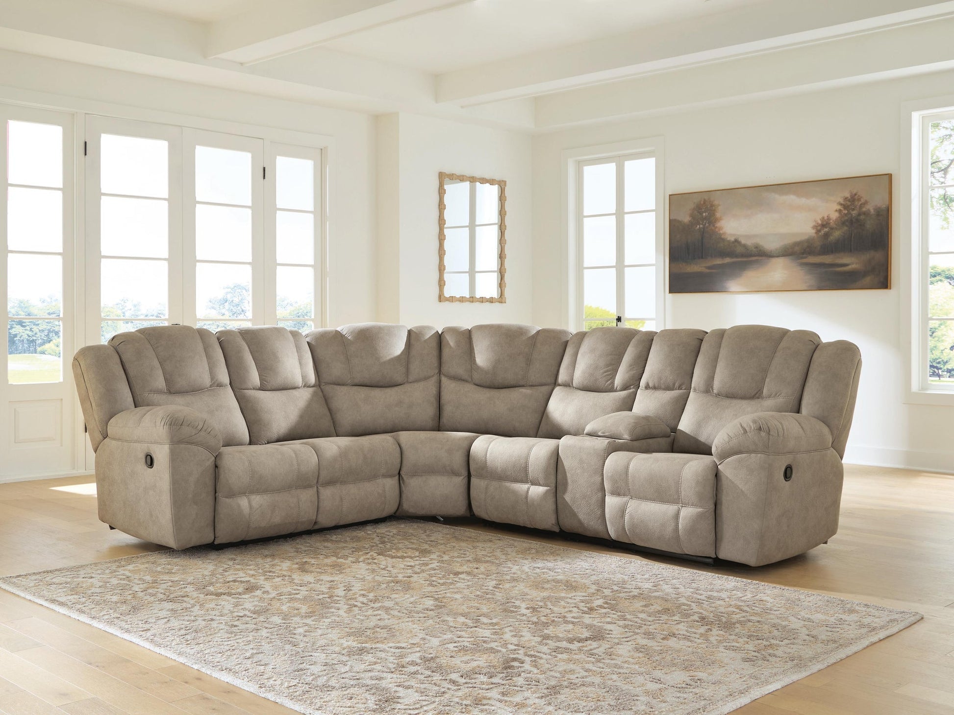 Pearce-Pike 3-Piece Reclining Sectional with Console Signature Design by Ashley®