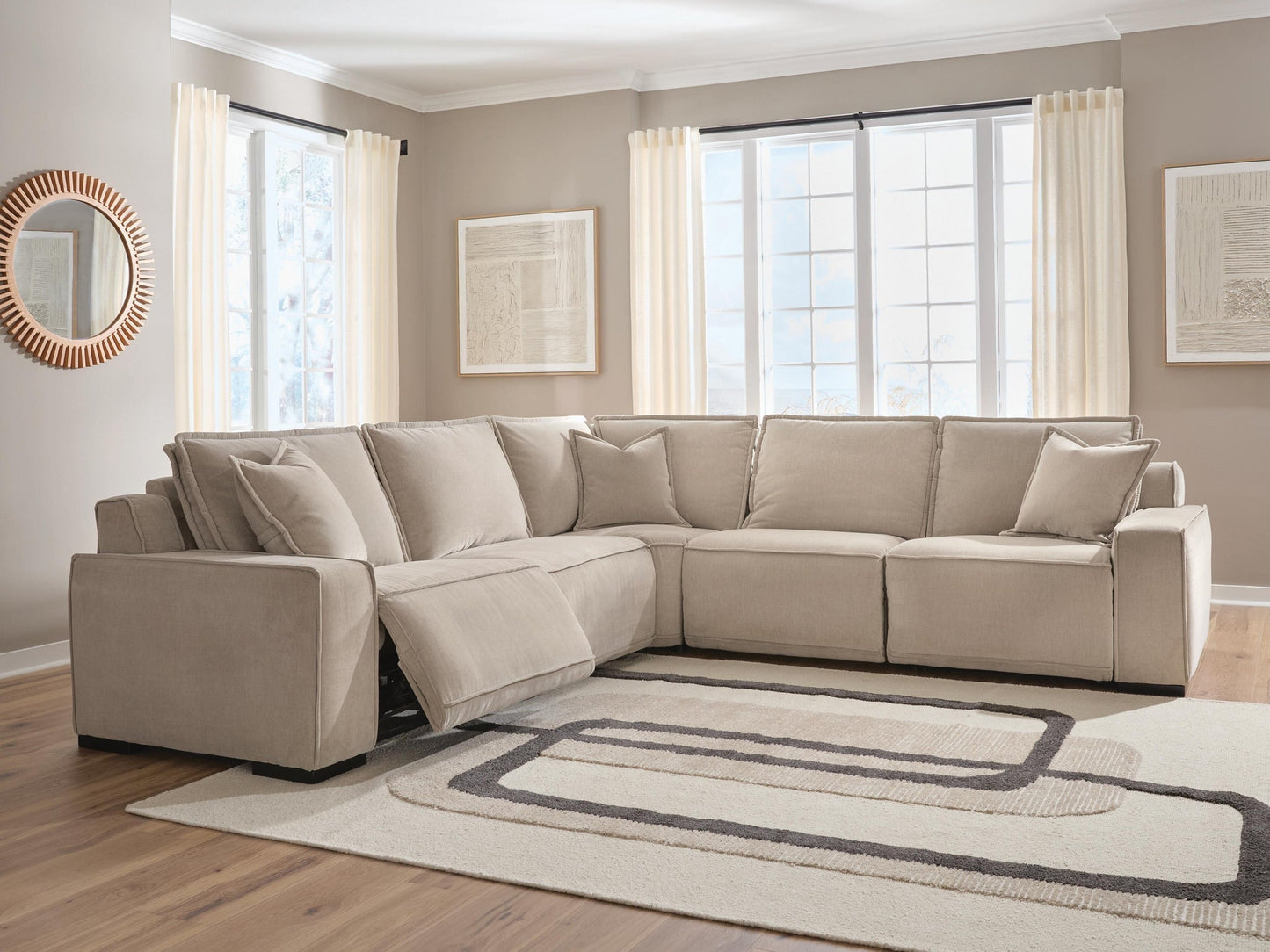 Carceri 5-Piece Power Sectional Reclining Sofa Benchcraft®