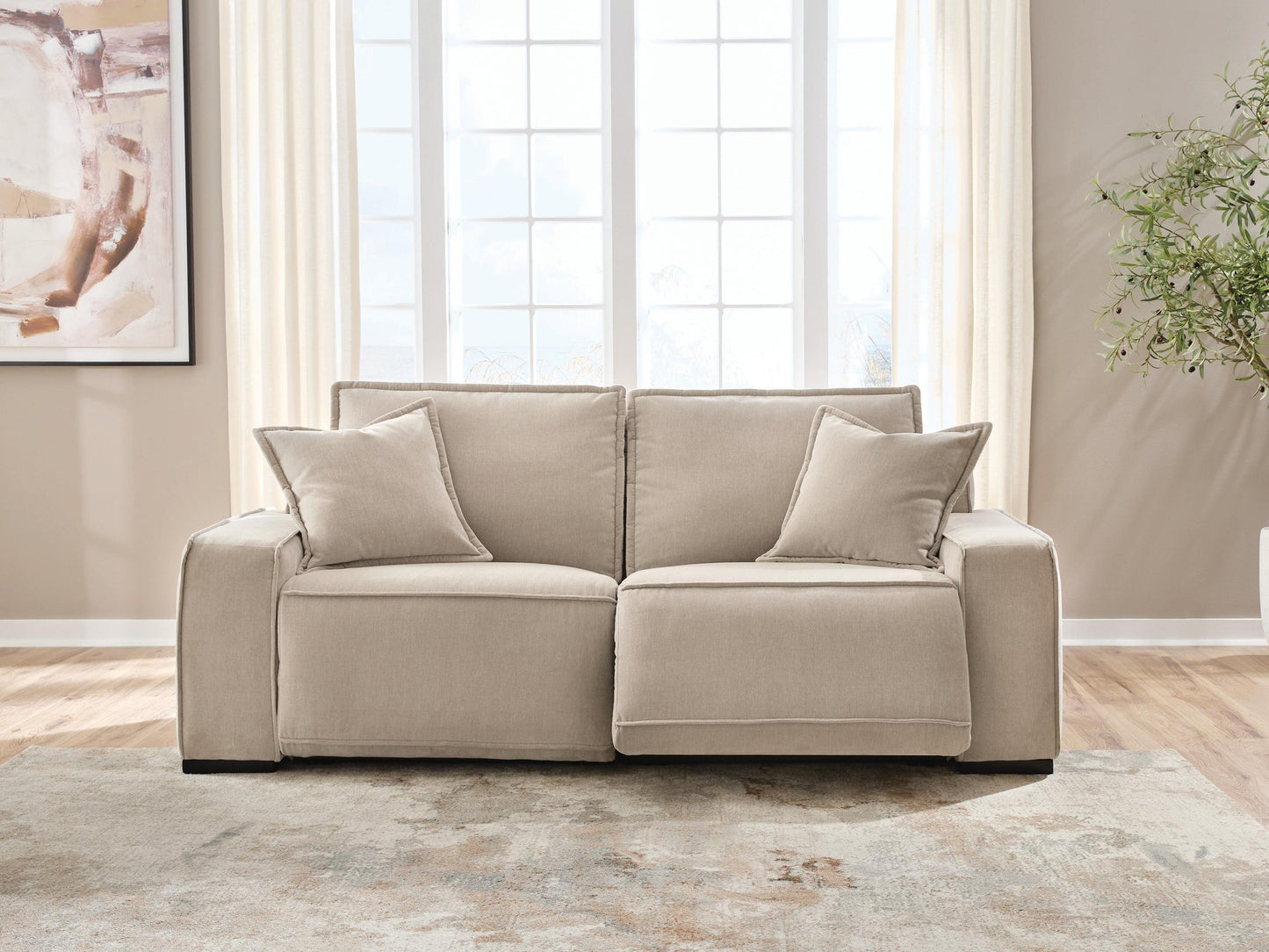 Carceri 2-Piece Power Reclining Sectional Loveseat Benchcraft®