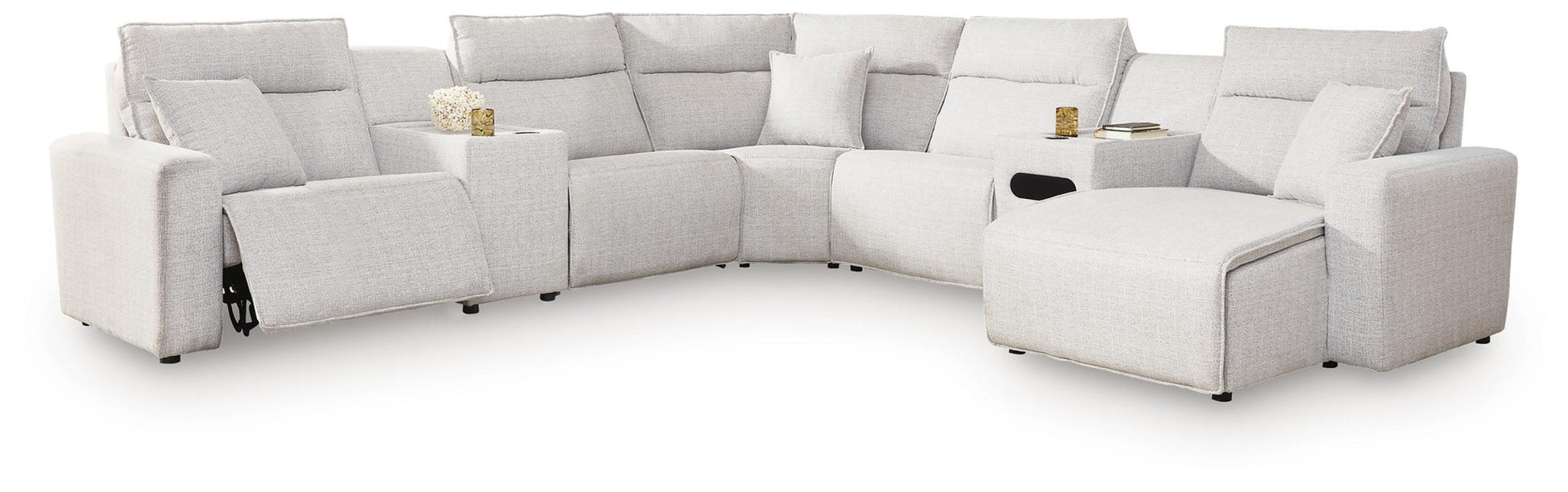 Modmax II 7-Piece Power Reclining Sectional with Chaise and Audio Console Signature Design by Ashley®