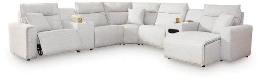 Modmax II 7-Piece Power Reclining Sectional with Chaise and Audio Console Signature Design by Ashley®