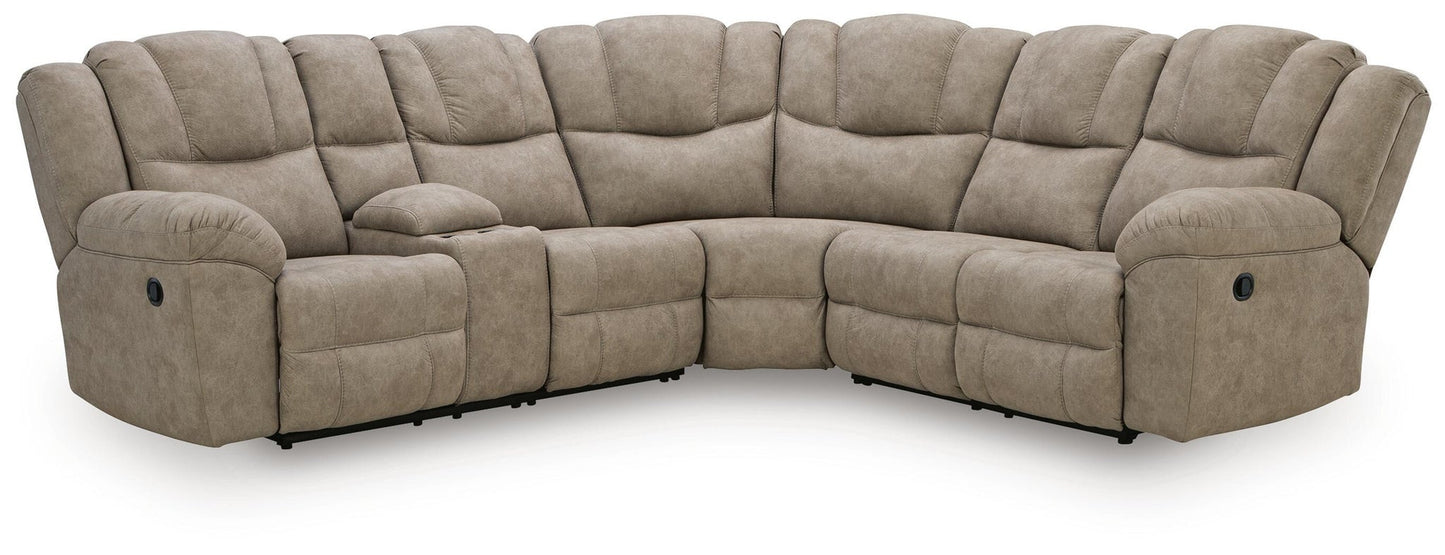 Pearce-Pike 3-Piece Reclining Sectional with Console Signature Design by Ashley®