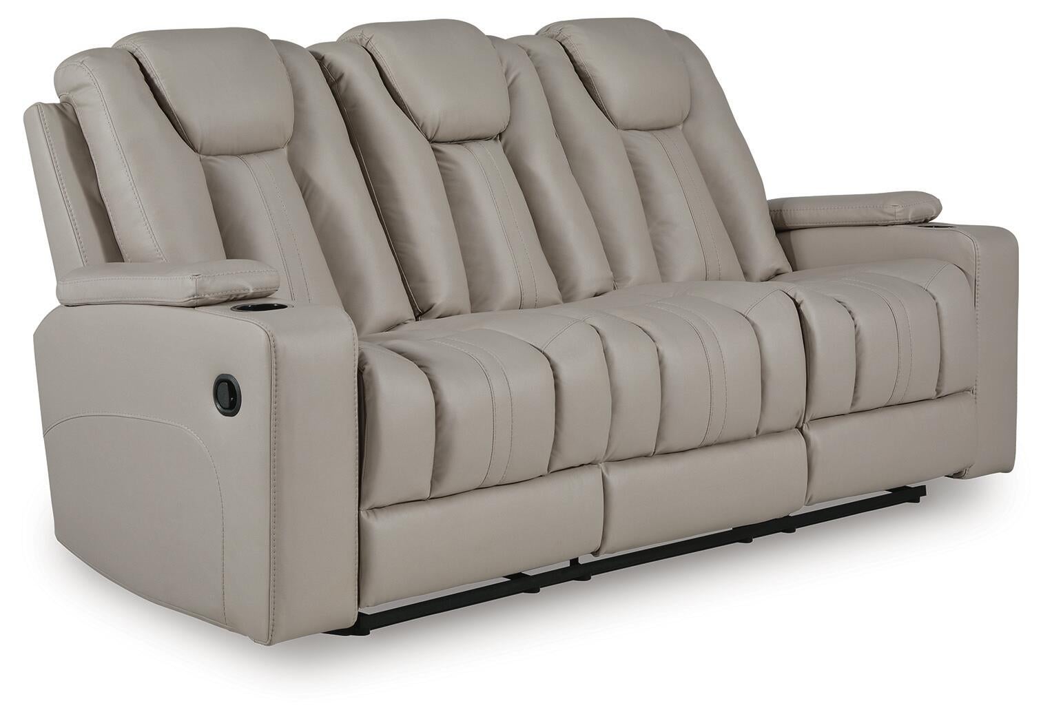 Elevate Edges REC Sofa w/Drop Down Table Signature Design by Ashley®