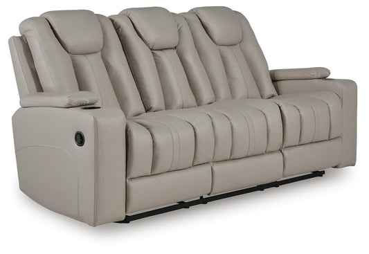 Elevate Edges REC Sofa w/Drop Down Table Signature Design by Ashley®