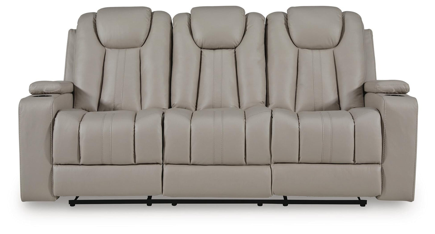 Elevate Edges REC Sofa w/Drop Down Table Signature Design by Ashley®