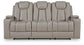 Elevate Edges REC Sofa w/Drop Down Table Signature Design by Ashley®