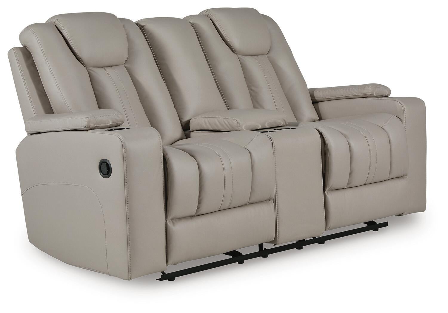 Elevate Edges Glider REC Loveseat w/Console Signature Design by Ashley®