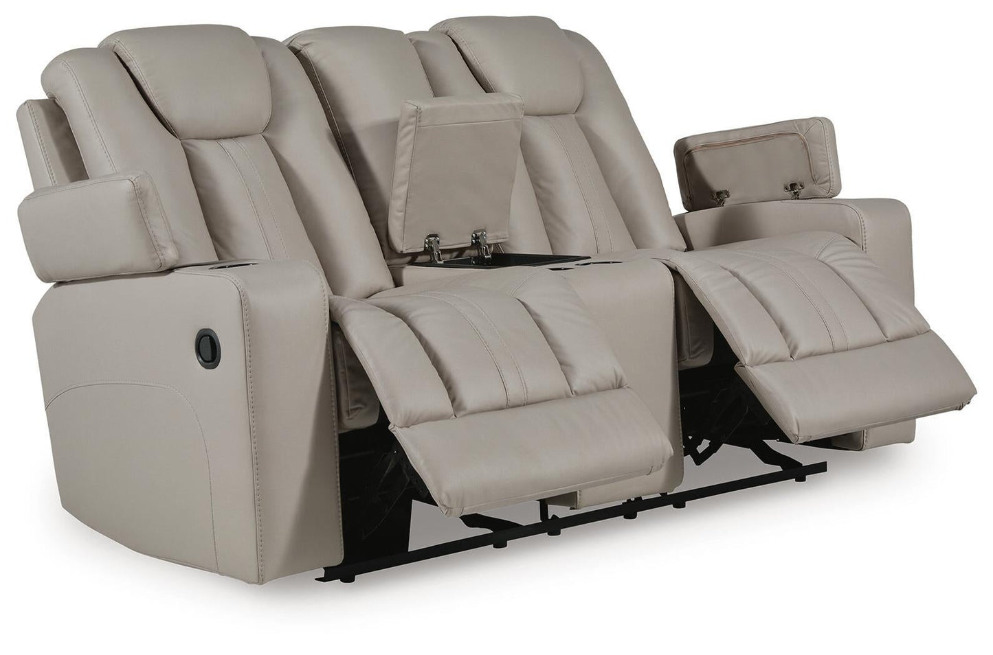 Elevate Edges Glider REC Loveseat w/Console Signature Design by Ashley®