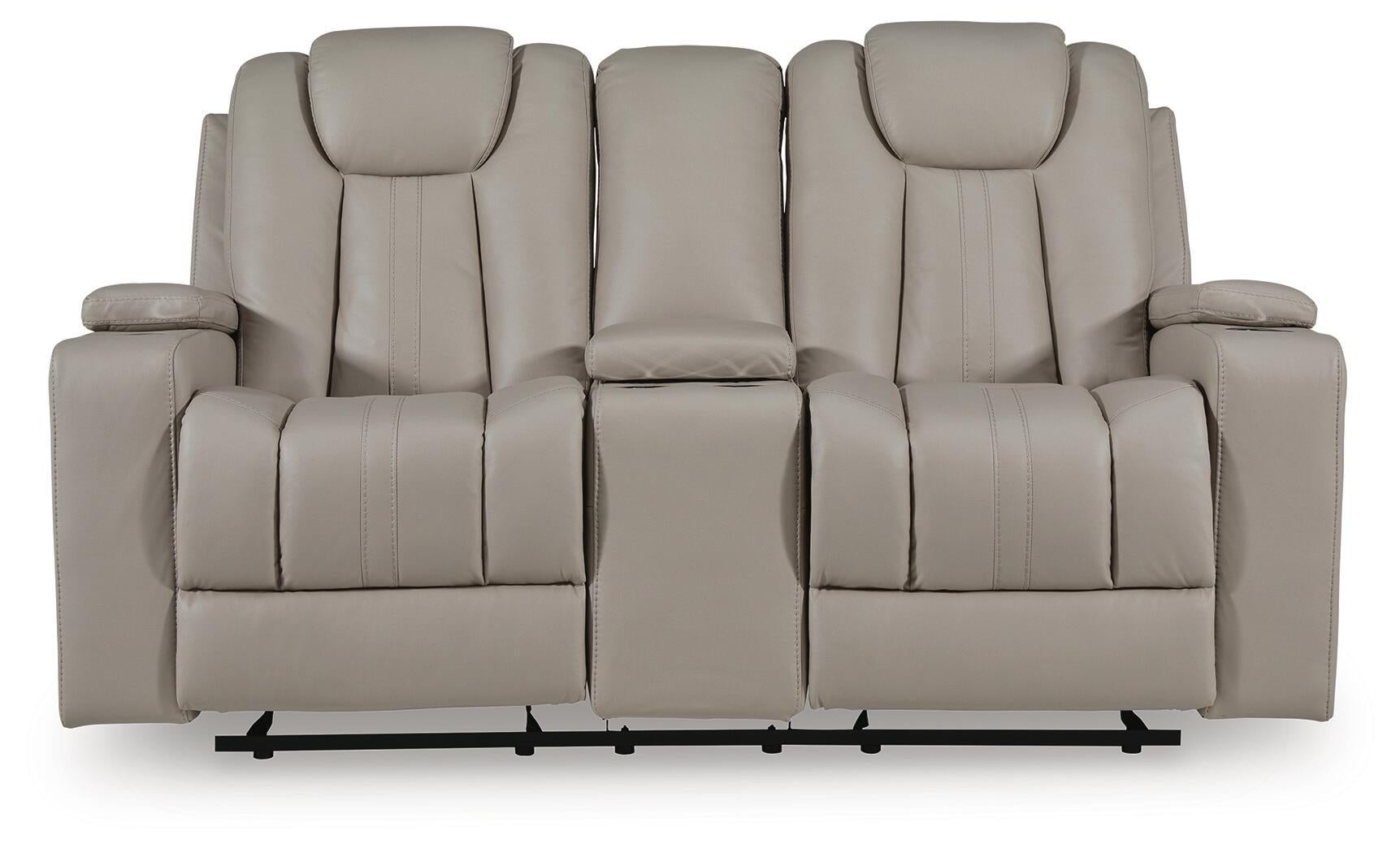 Elevate Edges Glider REC Loveseat w/Console Signature Design by Ashley®