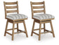 Ridgester UPH Swivel Barstool (2/CN) Benchcraft®