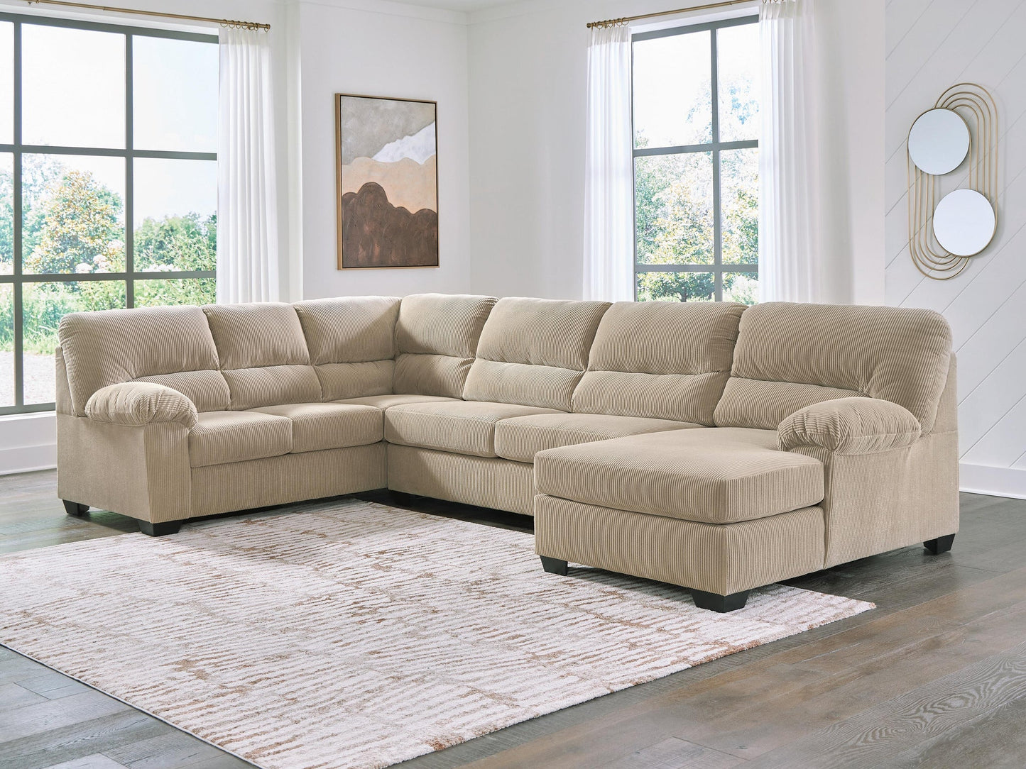 SimpleJoy 3-Piece Sectional with Chaise Signature Design by Ashley®